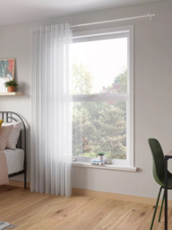 John Lewis Eyelet Voile Panel, White - thumbnail 4