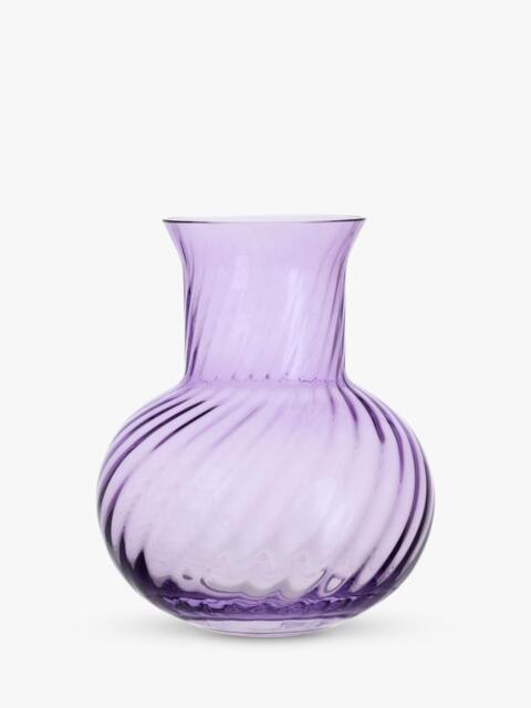 Dartington Crystal Smith Large Glass Vase, H20cm, Fondant Pink - image 1