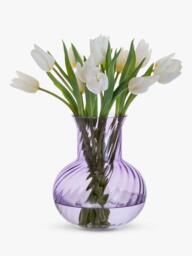 Dartington Crystal Smith Large Glass Vase, H20cm, Fondant Pink - thumbnail 2
