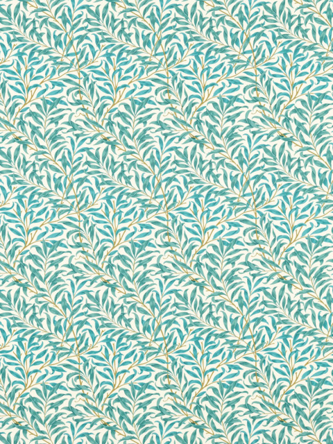 Clarke & Clarke Willow Boughs Made to Measure Curtains or Roman Blind, Teal - image 1