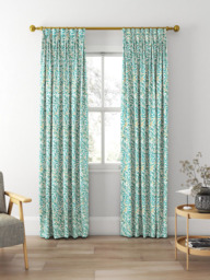 Clarke & Clarke Willow Boughs Made to Measure Curtains or Roman Blind, Teal - thumbnail 5