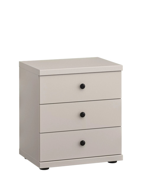 John Lewis Marlow 3 Drawer Bedside Table, Champagne - image 1