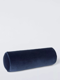 John Lewis Cotton Velvet Bolster Cushion - thumbnail 2