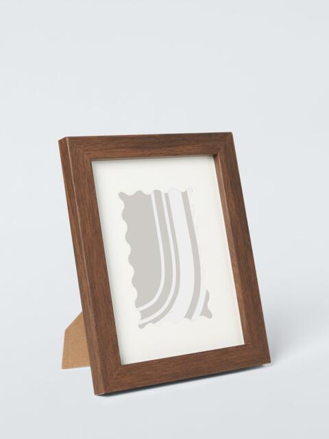 "John Lewis Wood Effect Photo Frame with Wavy Mount, 5 x 7"" (13 x 18cm), Walnut" - image 1
