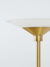 John Lewis LED Switch Torchiere Uplighter Floor Lamp, Antique Brass - thumbnail 3