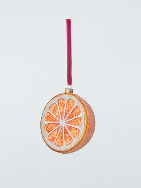 John Lewis The Curator Frosted Orange Bauble, Multi - image 1
