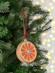 John Lewis The Curator Frosted Orange Bauble, Multi - thumbnail 2