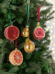 John Lewis The Curator Frosted Orange Bauble, Multi - thumbnail 3