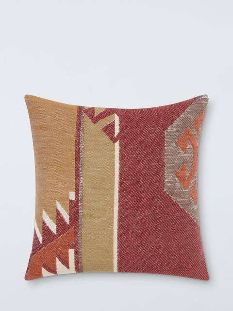 John Lewis Bold Kilim Cushion, Red/Multi - image 1