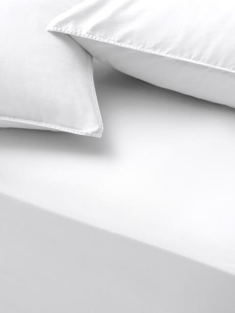 John Lewis Washed Organic Cotton Extra Deep Fitted Sheet, White - image 1