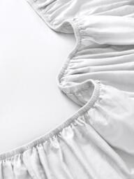 John Lewis Washed Organic Cotton Extra Deep Fitted Sheet, White - thumbnail 3