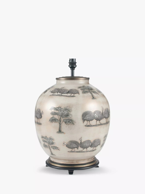 Jenny Worrall Guinea Fowl Glass Lamp Base, Large, Natural, H41.5cm - image 1