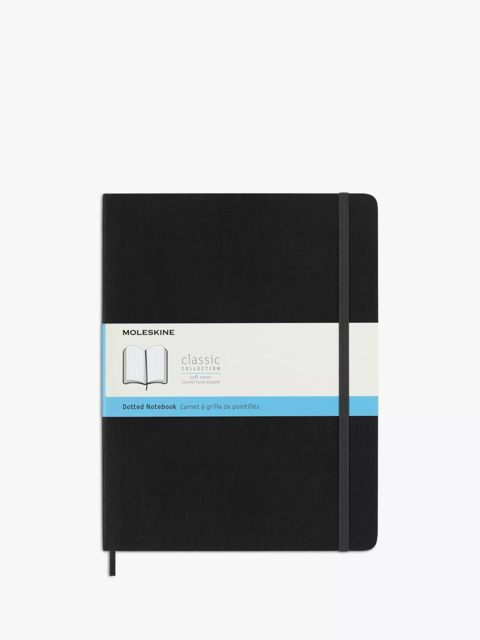 Moleskine Extra Large Dotted Soft Cover Notebook, Black - image 1