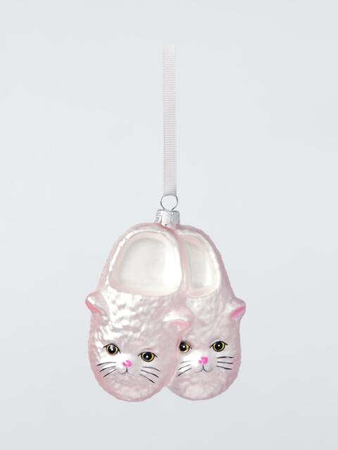 John Lewis The Enthusiast Cat Slippers Bauble, Pink - image 1