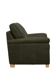 John Lewis Camden Large 3 Seater Leather Sofa, Light Leg - thumbnail 3