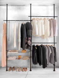 Wenko Double Hercules Clothes Stand, Black - thumbnail 3