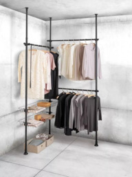 Wenko Double Hercules Clothes Stand, Black - thumbnail 4