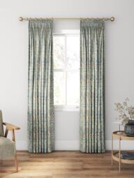 William Morris At Home Woodland Weeds Made to Measure Curtains or Roman Blind, Bluebird - thumbnail 3