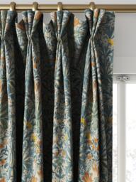 William Morris At Home Woodland Weeds Made to Measure Curtains or Roman Blind, Bluebird - thumbnail 6