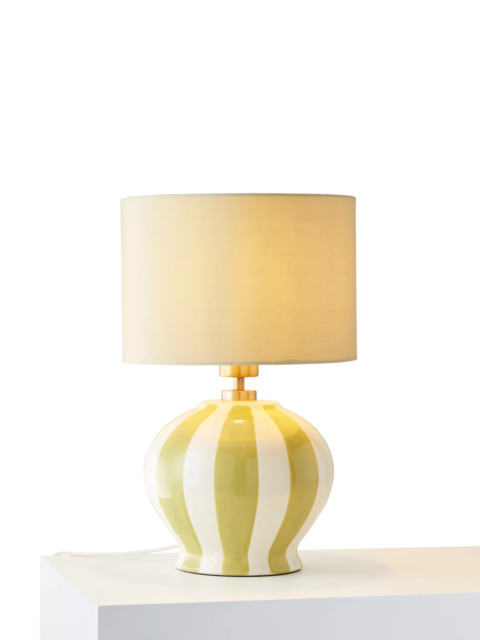 John Lewis Burano Striped Ceramic Table Lamp - image 1