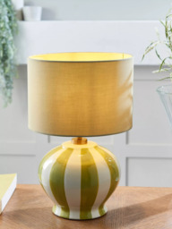 John Lewis Burano Striped Ceramic Table Lamp - thumbnail 2