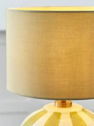 John Lewis Burano Striped Ceramic Table Lamp - thumbnail 4