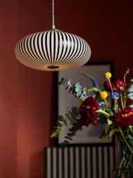 John Lewis Okapi Pendant Ceiling Light, Black/White - thumbnail 2