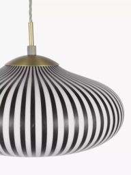John Lewis Okapi Pendant Ceiling Light, Black/White - thumbnail 4