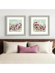 John Lewis Catherine Stephenson Poppy & Daisy Framed Print & Mount, Set of 2, 60.5 x 60.5cm, Red/Multi - thumbnail 2