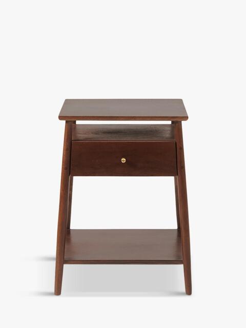 Swoon Auburn 1 Drawer Bedside Table, Light Brown - image 1