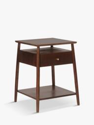 Swoon Auburn 1 Drawer Bedside Table, Light Brown - thumbnail 6