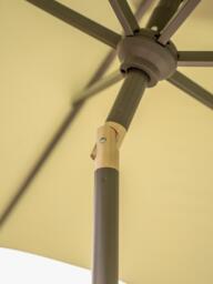 KETTLER Aluminium Wind-Up Round Parasol, 2.5m - thumbnail 4