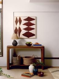 John Lewis Linear Ceramic Table Lamp, Charcoal - thumbnail 2