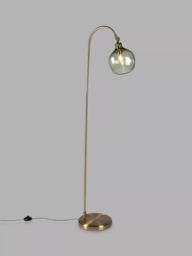 John Lewis Cartmel Textured Glass Floor Lamp - thumbnail 3