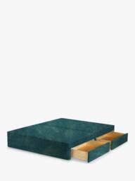 John Lewis Pocket Sprung Upholstered 4 Drawer Divan Base, King Size