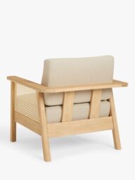 John Lewis Rattan Garden Lounge Chair, FSC-Certified (Acacia Wood), Natural - thumbnail 3