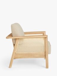 John Lewis Rattan Garden Lounge Chair, FSC-Certified (Acacia Wood), Natural - thumbnail 2