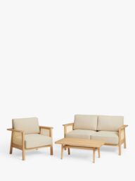 John Lewis Rattan Garden Lounge Chair, FSC-Certified (Acacia Wood), Natural - thumbnail 6