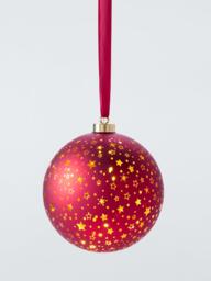 John Lewis LED Battery Operated Celestial Lit Bauble - thumbnail 1