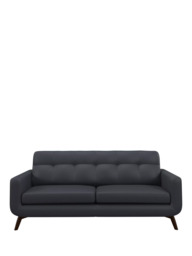 John Lewis Barbican Grand 4 Seater Leather Sofa, Dark Leg - thumbnail 5