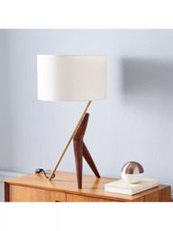 west elm Caldas Wood Table Lamp, Light Brown - thumbnail 2