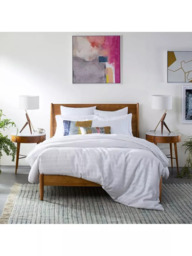 west elm Caldas Wood Table Lamp, Light Brown - thumbnail 4