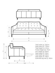 John Lewis Draper II Motion Large 3 Seater Leather Sofa, Metal Leg - thumbnail 2