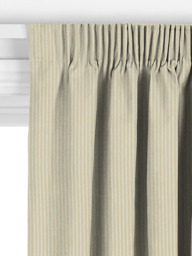 John Lewis Cotton Herringbone Stripe Made to Measure Curtains or Roman Blind, Butter - thumbnail 3