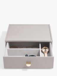 Stackers Faux Leather Classic Jewellery Box 2-Drawer Set - thumbnail 6