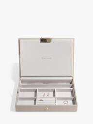 Stackers Faux Leather Classic Jewellery Box 2-Drawer Set - thumbnail 4