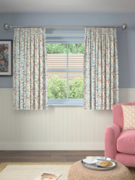 John Lewis Clover Print Pair Blackout/Thermal Lined Pencil Pleat Curtains, Multi - thumbnail 6