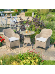 LG Outdoor Monte Carlo 2-Seater Round Garden Bistro Table & Chairs Set - thumbnail 2