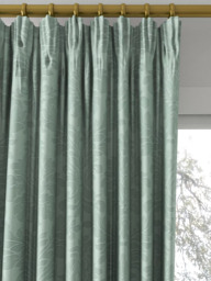 Sanderson Lymington Damask Made to Measure Curtains or Roman Blind, Slate Blue - thumbnail 2