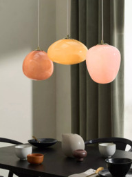 MADE Adrienne Diner Triple Pendant Ceiling Light, Pink - thumbnail 3